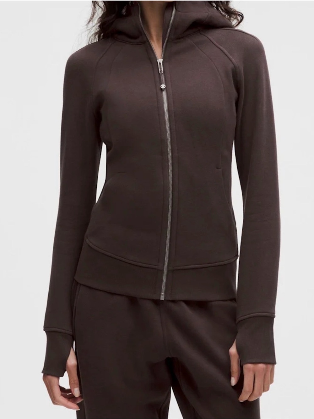 NWT! Lululemon scuba full zip hoodie brown